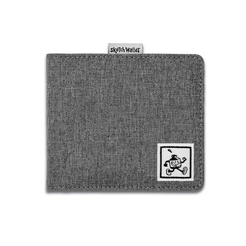 Inky's Medium Canvas Sketch Wallet 2.0, Grey