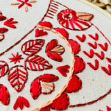 Hook Line & Tinker Embroidery Kit - Cardinal