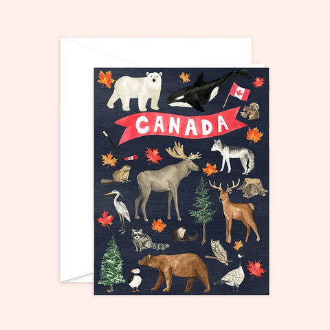 Almeida Illustrations Greeting Card - True North Canada