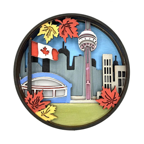 Our Little Makery Paint By Layers Shadow Box Kit - Toronto Bound
