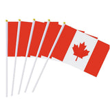 CTG Canada Flags with Poles 5pk