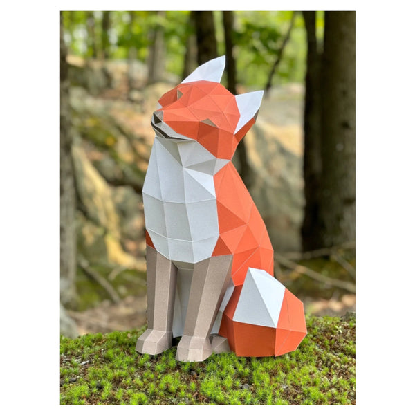 Paper Poly Craft 3D Paper Model DIY Kit - Fox