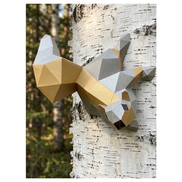 Paper Poly Craft 3D Paper Model DIY Kit - Squirrel