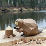 Paper Poly Craft 3D Paper Model DIY Kit - Beaver