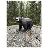Paper Poly Craft 3D Paper Model DIY Kit - Black Bear