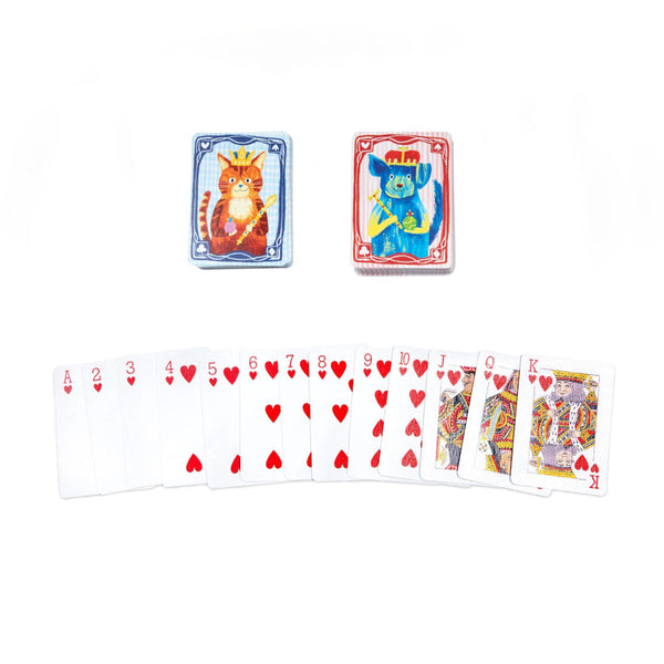 eeBoo Playing Cards Assortment: Cat & Dog
