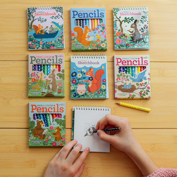eeBoo Mini Sketchpad - Victoria's Garden Assortment