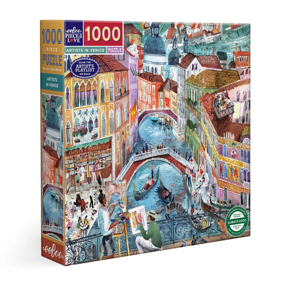 eeBoo 1000pc Puzzle - Artists in Venice