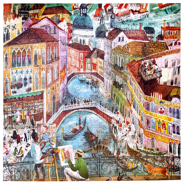 eeBoo 1000pc Puzzle - Artists in Venice