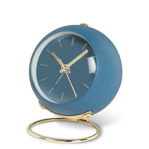 Abbott Ball Alarm Clock with Loop Stand - Blue