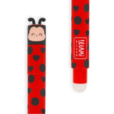 Legami Erasable Gel Pen - Ladybug, Red Ink