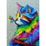 Enjoy Puzzle 1000pc Puzzle - Bright Cat & Butterfly