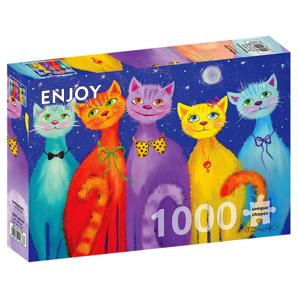 Enjoy Puzzle 1000pc Puzzle - Smiling Cats