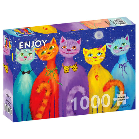 Enjoy Puzzle 1000pc Puzzle - Smiling Cats