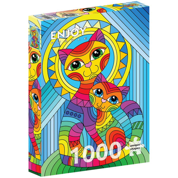 Enjoy Puzzle 1000pc Puzzle - Inseparable Cat & Kitten