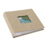 Kiera Grace Photo Album 200 Pockets 4"x6" Beige Linen