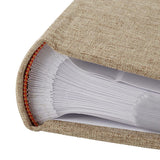 Kiera Grace Photo Album 200 Pockets 4"x6" Beige Linen