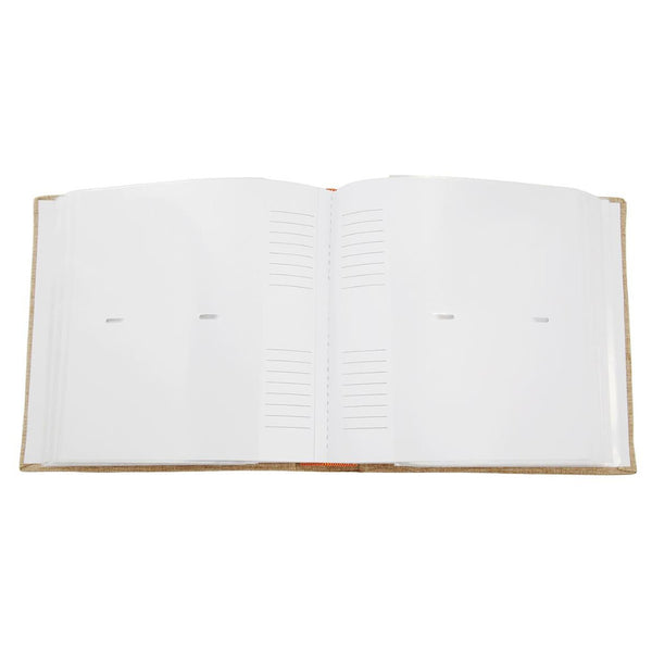 Kiera Grace Photo Album 200 Pockets 4"x6" Beige Linen
