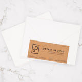 Prism Studio Blank Cards & Envelopes Set 5" x 7" 10pk Simply White