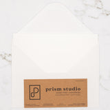 Prism Studio Blank Cards & Envelopes Set 5" x 7" 10pk Simply White
