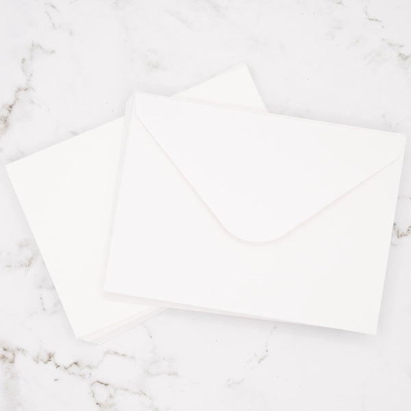 Prism Studio Blank Cards & Envelopes Set 5" x 7" 10pk Simply White