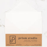 Prism Studio Blank Cards & Envelopes Set 4.25" x 5.5" 10pk Simply White