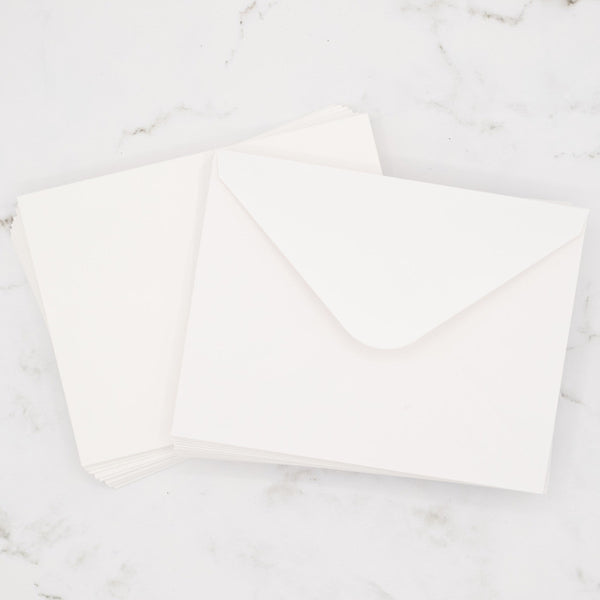 Prism Studio Blank Cards & Envelopes Set 4.25" x 5.5" 10pk Simply White