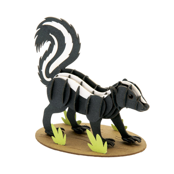 Fridolin 3D Animals Paper Model - Skunk