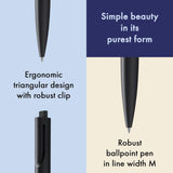 Lamy Noto Ballpoint Pen Medium - Black