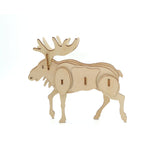 Flip Toys Wooden 3D Animal Model - Moose