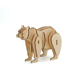 Flip Toys Wooden 3D Animal Model - Black Bear