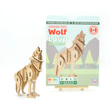 Flip Toys Wooden 3D Animal Model - Wolf