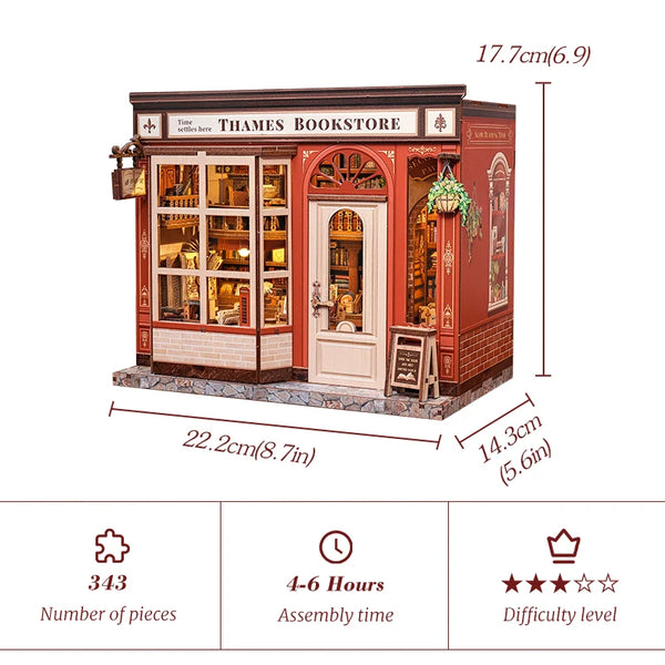 Cutebee DIY Miniature House Kit - Thames Bookstore