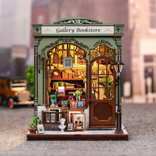 Cutebee DIY Miniature House Kit - Gallery Bookstore