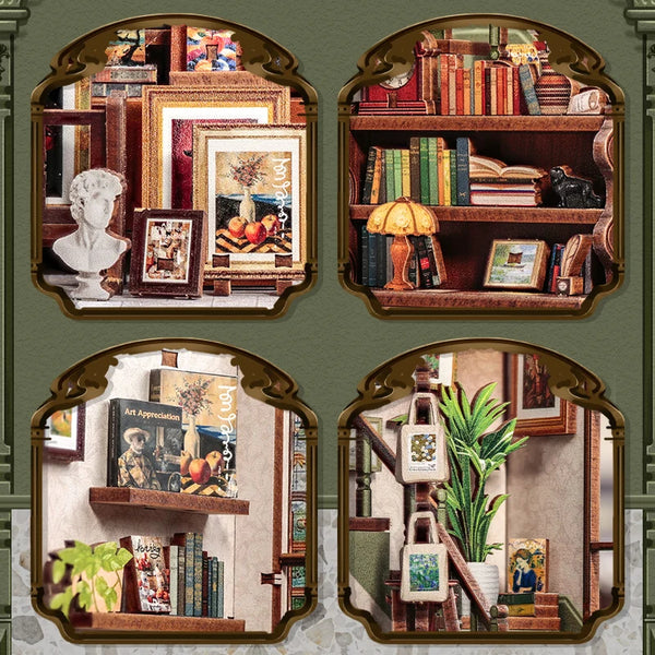 Cutebee DIY Miniature House Kit - Gallery Bookstore