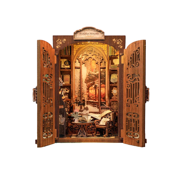 Cutebee DIY Miniature Book Nook Kit - Bookshop Memories