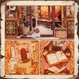 Cutebee DIY Miniature Book Nook Kit - Bookshop Memories
