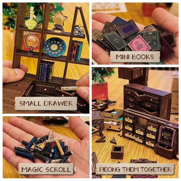 Cutebee DIY Miniature Book Nook Kit - Magic Pharmacist