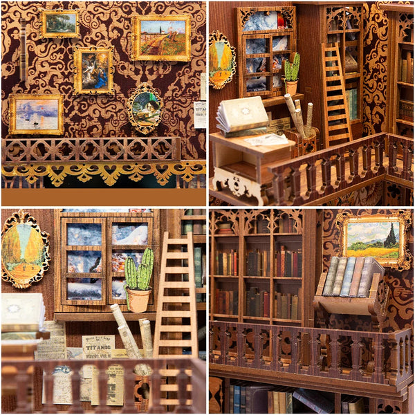 Cutebee DIY Miniature Book Nook Kit - Eternal Bookstore