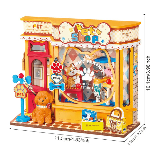 Robotime Rolife DIY Mini Model Kit - Pawfect Pet Shop