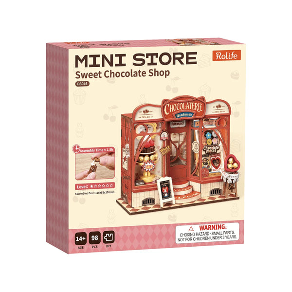 Robotime Rolife DIY Mini Model Kit - Sweet Chocolate Shop