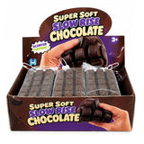 Zibbers Scented Squishy Sensory Toy - Super Soft Slow Rise Chocolate Bar