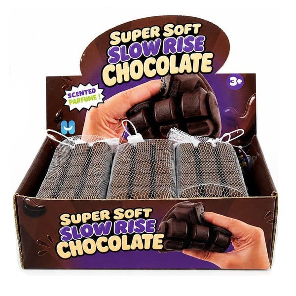 Zibbers Scented Squishy Sensory Toy - Super Soft Slow Rise Chocolate Bar