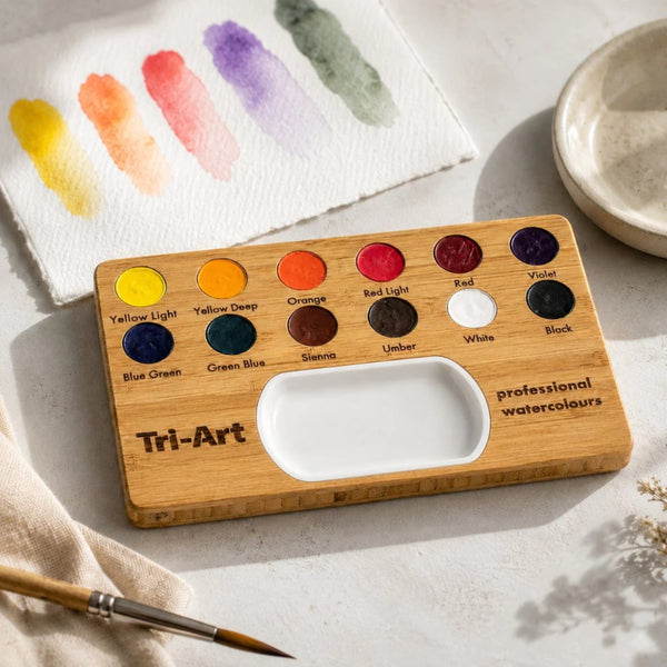 Tri-Art Watercolour Bamboo Sample Set of 12