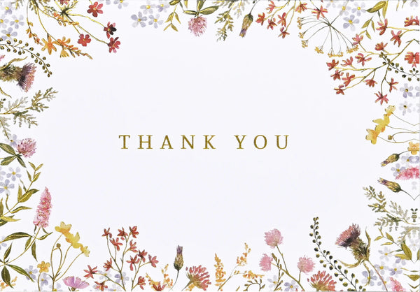 Peter Pauper Press Notecards 14pk - Wildflowers Thank You Notes