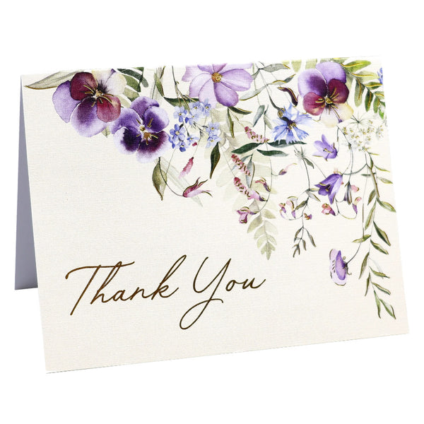 Peter Pauper Press Thank You Notecards 20pk Wildflowers Assortment
