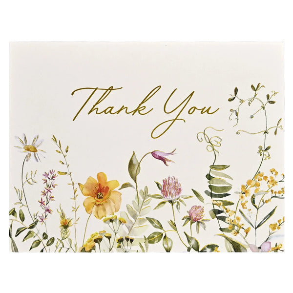 Peter Pauper Press Thank You Notecards 20pk Wildflowers Assortment