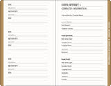 Peter Pauper Press Internet Password Logbook - Cosmos