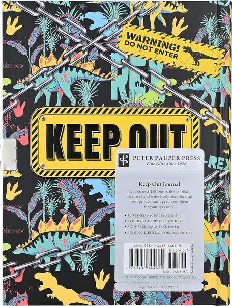 Peter Pauper Press Locking Journal - Keep Out!