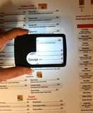 Peter Pauper Press - Menu Magnifier with Light